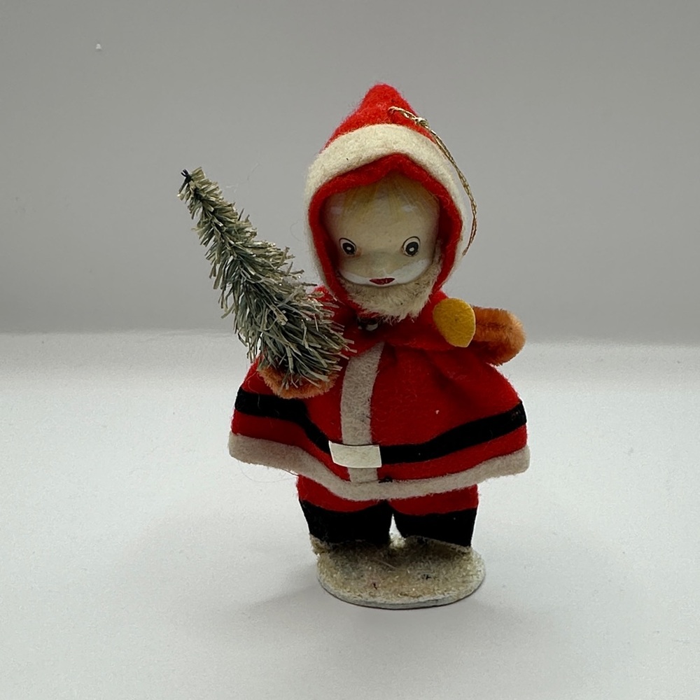 Vintage Santa Claus Christmas ornament -Delta Novelty Co-Made in Japan